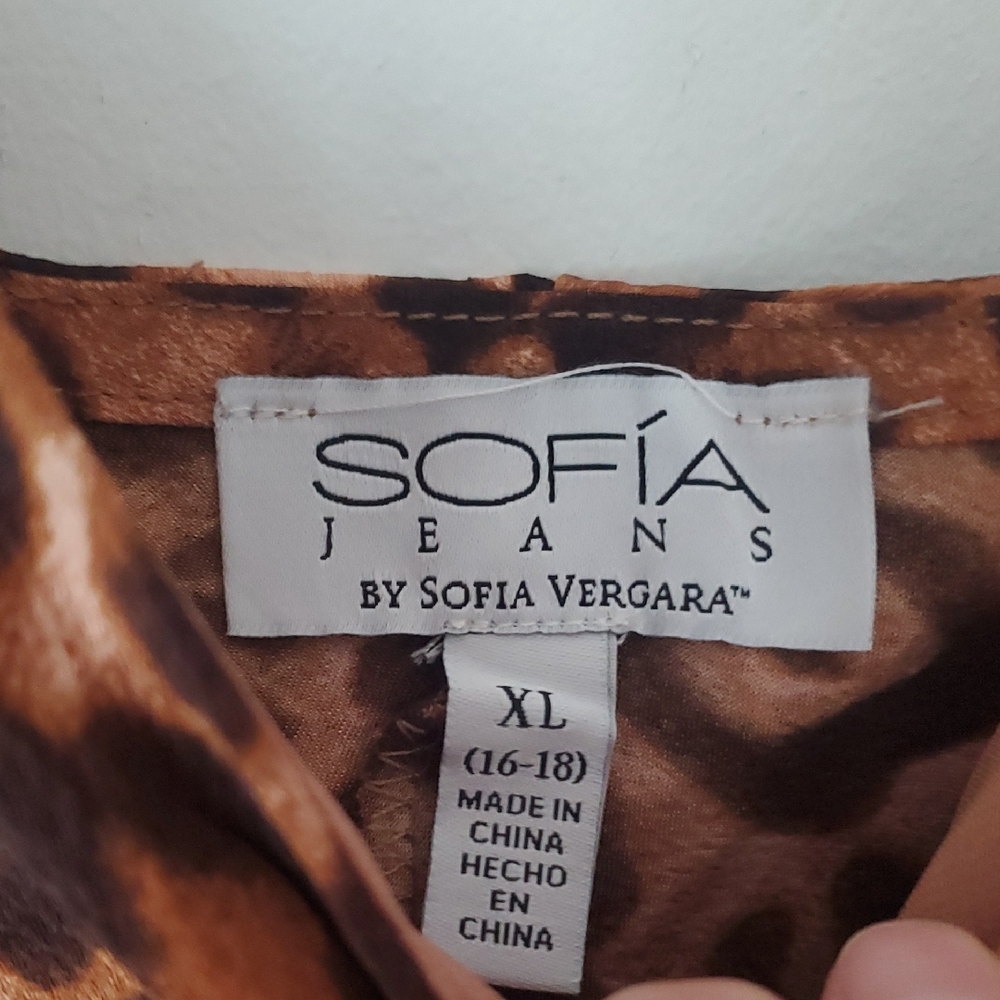 sofia Jeans By Sofia Vergara Brown Leopard Print … - image 2